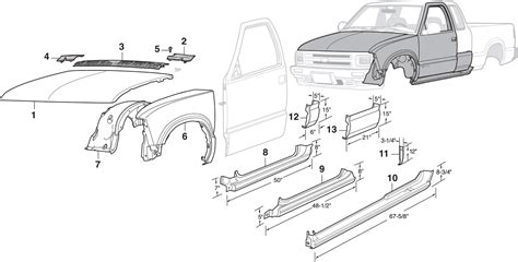 1991 s10 sheet metal|Front Steel Body Parts and Cab Repair Panels .